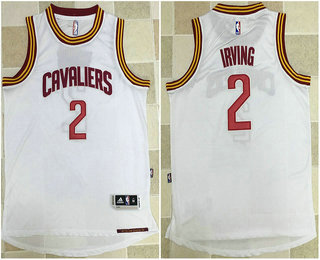 Men's Cleveland Cavaliers #2 Kyrie Irving White AU Soul Swingman Jersey