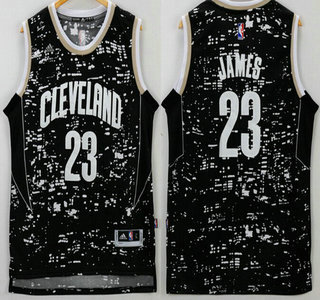Men's Cleveland Cavaliers #23 LeBron James 2015 Urban Luminous Swingman Jersey