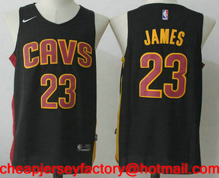 Men's Cleveland Cavaliers #23 LeBron James 2017 Navy Blue Stitched NBA Nike Basketball Jersey