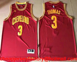 Men's Cleveland Cavaliers #3 Isaiah Thomas Red Revolution 30 Swingman Stitched NBA Jersey