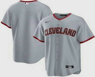 Men's Cleveland Guardians Customized Gray 2025 Cool Base Jersey
