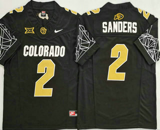 Men's Colorado Buffaloes #12 Travis Hunter Limited Black College Football Jersey