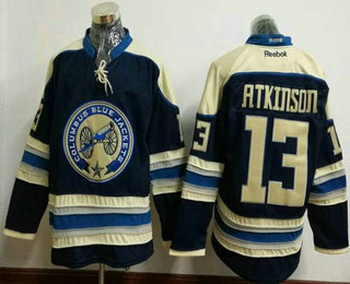 Men's Columbus Blue Jackets #13 Cam Atkinson Royal Blue Third Stitched NHL Reebok Hockey Jersey
