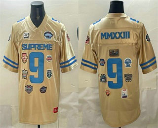Men's Cream Football Championship Stitched Jersey
