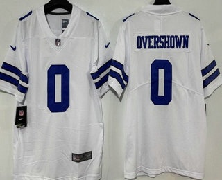 Men's Dallas Cowboys #0 DeMarvion Overshown Limited White Vapor Jersey