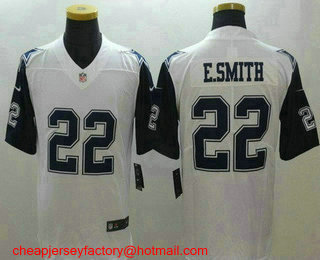 Men's Dallas Cowboys #22 Emmitt Smith White 2016 Color Rush Stitched NFL Nike Limited Jersey