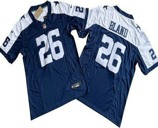 Men's Dallas Cowboys #26 DaRon Bland Limited Navy Alternate FUSE Vapor Jersey