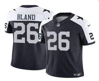 Men's Dallas Cowboys #26 DaRon Bland Navy 2023 FUSE Thanksgiving Vapor Limited Stitched Jersey