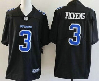 Men's Dallas Cowboys #3 George Pickens Limited Black Fashion Vapor Jersey