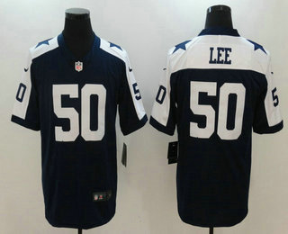 Men's Dallas Cowboys #50 Sean Lee Blue Thanksgiving 2017 Vapor Untouchable Stitched NFL Nike Limited Jersey