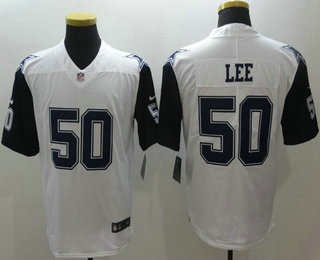 Men's Dallas Cowboys #50 Sean Lee White 2016 Color Rush Stitched NFL Nike Limited Jersey