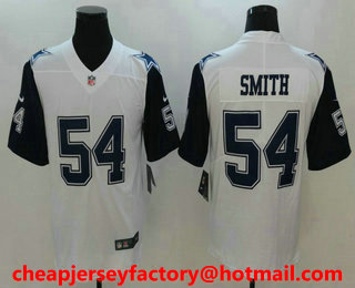 Men's Dallas Cowboys #54 Jaylon Smith White 2016 Color Rush Stitched NFL Nike Limited Jersey