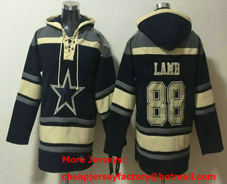 Men's Dallas Cowboys #88 CeeDee Lamb Navy Ageless Must Have Lace Up Pullover Hoodie