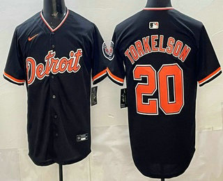 Men's Detroit Tigers #20 Spencer Torkelson Navy Limited Jersey