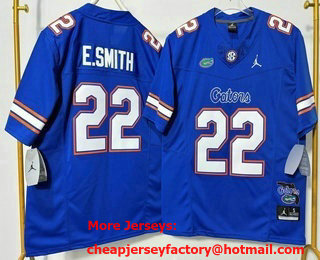 Men's Florida Gators #22 Emmitt Smith Blue 2025 FUSE College Stitched Jersey