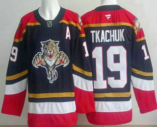 Men's Florida Panthers #19 Matthew Tkachuk Navy Authentic Jersey