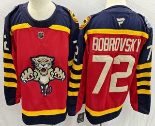 Men's Florida Panthers #72 Sergei Bobrovsky Red 2026 Winter Classic Authentic Jersey