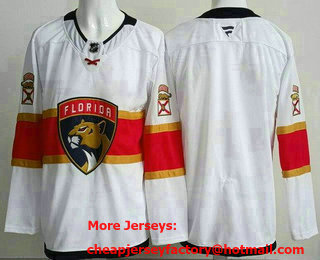 Men's Florida Panthers Blank White Authentic Jersey