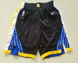Men's Golden State Warriors Black 2017-2018 Nike Authentic Stitched NBA Shorts