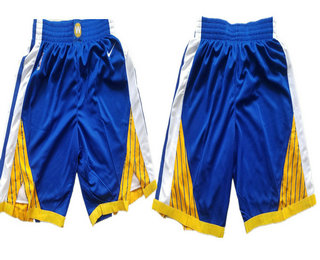 Men's Golden State Warriors Blue 2017-2018 Nike Swingman Stitched NBA Shorts
