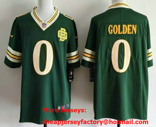 Men's Green Bay Packers #0 Matthew Golden Green 2026 Vapor Rivalries Collection Limited Stitched Jersey