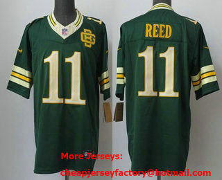 Men's Green Bay Packers #11 Jayden Reed Green 2026 FUSE Rivalries Collection Limited Stitched Jersey
