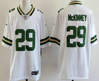 Men's Green Bay Packers #29 Xavier McKinney Limited White Vapor Jersey