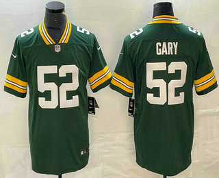 Men's Green Bay Packers #52 Rashan Gary Green Vapor Untouchable Limited Stitched Jersey