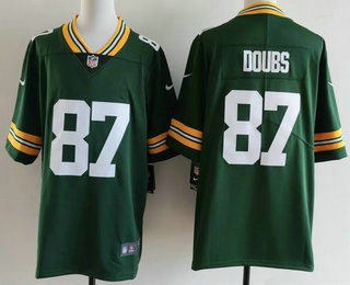 Men's Green Bay Packers #87 Romeo Doubs Limited Green FUSE Vapor Jersey