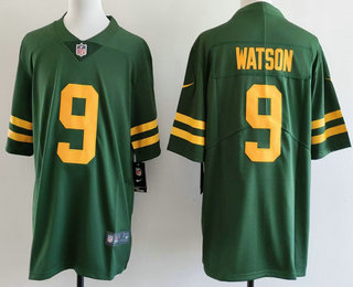 Men's Green Bay Packers #9 Christian Watson Limited Green Alternate Vapor Jersey