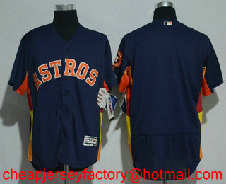 Men's Houston Astros #1 Carlos Correa Navy Blue Stitched MLB Flex Base Jersey