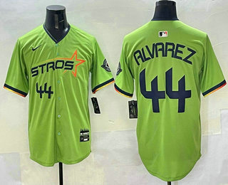 Men's Houston Astros #44 Yordan Alvarez Green 2025 City Connect Limited Stitched Jersey