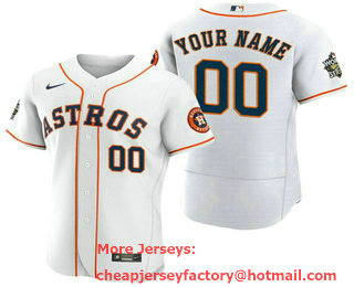 Men's Houston Astros Active Player White 2022 World Series Flex Base Stitched Baseball Jersey