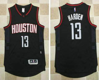 Men's Houston Rockets #13 James Harden Black AU Stitched NBA Revolution 30 Swingman Jersey