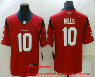 Men's Houston Texans #10 Davis Mills Red 2021 Vapor Untouchable Stitched NFL Nike Limited Jersey