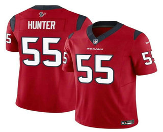 Men's Houston Texans #55 Danielle Hunter Red 2024 FUSE Vapor Stitched Jersey