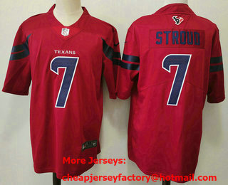 Men's Houston Texans #7 CJ Stroud Limited Red 2024 Vapor Jersey