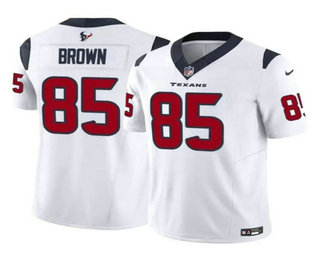 Men's Houston Texans #85 Noah Brown White 2023 FUSE Vapor Stitched Jersey