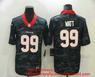 Men's Houston Texans #99 J.J. Watt 2020 Camo Limited Stitched Nike NFL Jersey