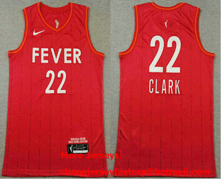 Men's Indiana Fever #22 Caitlin Clark Red Swingman Jersey