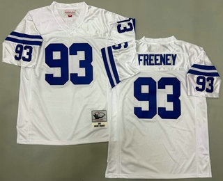Men's Indianapolis Colts #93 Dwight Freeney White 2006 Throwback Jersey