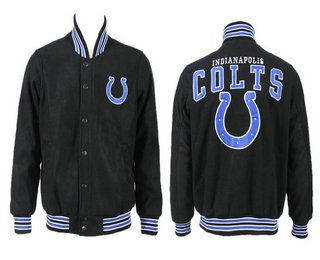 Men's Indianapolis Colts Black Stitched Jacket