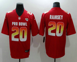 Men's Jacksonville Jaguars #20 Jalen Ramsey Red 2019 Pro Bowl Stitched NFL Nike Game Jersey