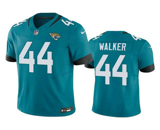 Men's Jacksonville Jaguars #44 Travon Walker Teal 2023 FUSE Vapor Limited Stitched Jersey