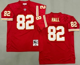 Men's Kansas City Chiefs #82 Dante Hall Red 2002 Throwback Jersey