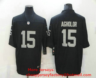 Men's Las Vegas Raiders #15 Nelson Agholor Black 2017 Vapor Untouchable Stitched NFL Nike Limited Jersey
