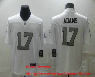 Men's Las Vegas Raiders #17 Davante Adams White 2022 Color Rush Stitched NFL Nike Limited Jersey