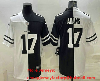 Men's Las Vegas Raiders #17 Davante Adams White Black Two Tone 2021 Vapor Untouchable Stitched NFL Nike Limited Jersey
