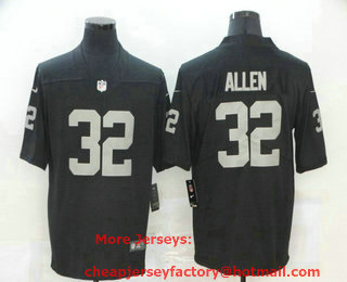 Men's Las Vegas Raiders #32 Marcus Allen Black 2020 Vapor Untouchable Stitched NFL Nike Limited Jersey