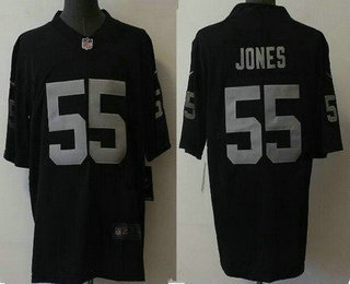 Men's Las Vegas Raiders #55 Chandler Jones Black 2022 Vapor Untouchable Stitched NFL Nike Limited Jersey